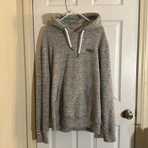 Superdry Hoodie Grey, thick - size XL
